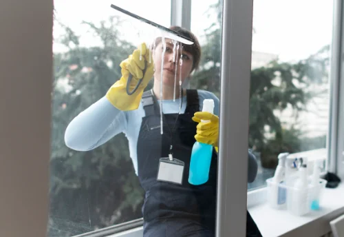 Nettoyage de vitres intérieures et extérieures au Crestet